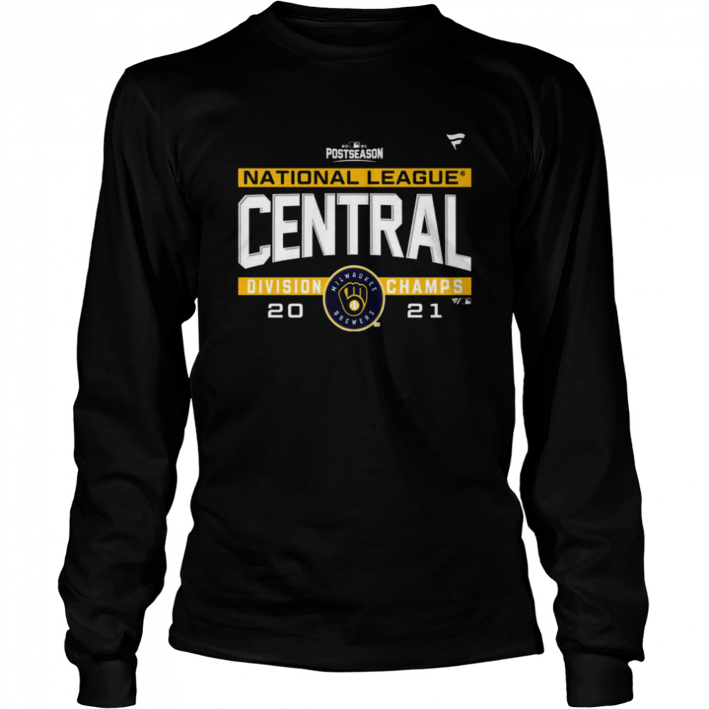 Milwaukee Brewers National League NL Central Division Champions 2021 sport shirt Long Sleeved T-shirt
