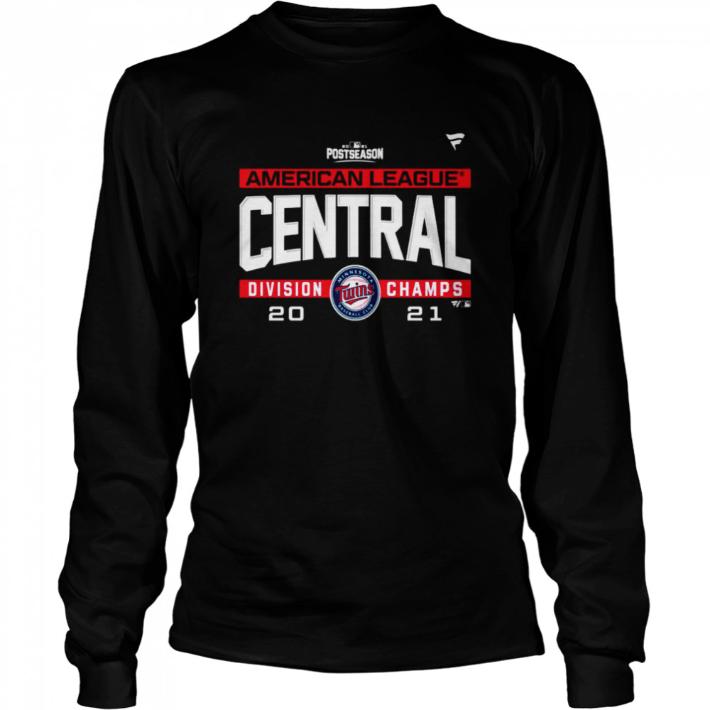 Minnesota Twins American League AL Central Division Champions 2021 sport nice shirt Long Sleeved T-shirt