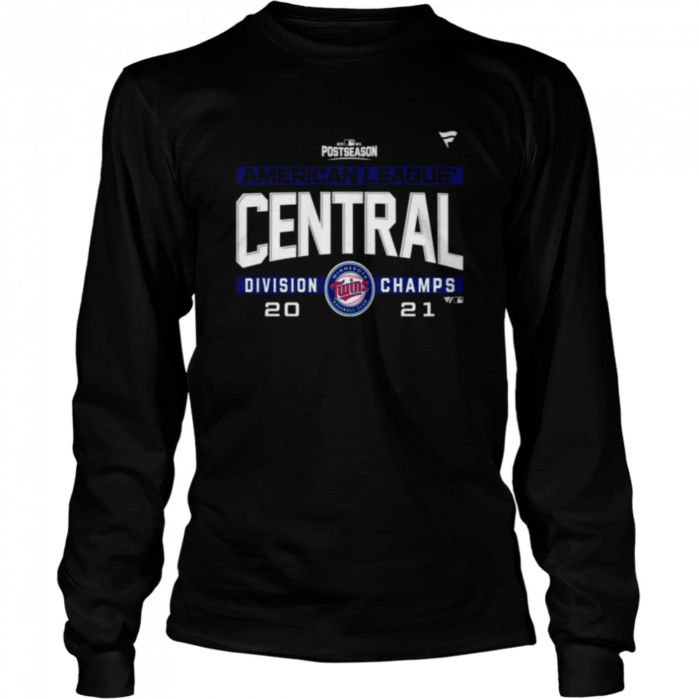 Minnesota Twins American League AL Central Division Champions 2021 sport shirt Long Sleeved T-shirt
