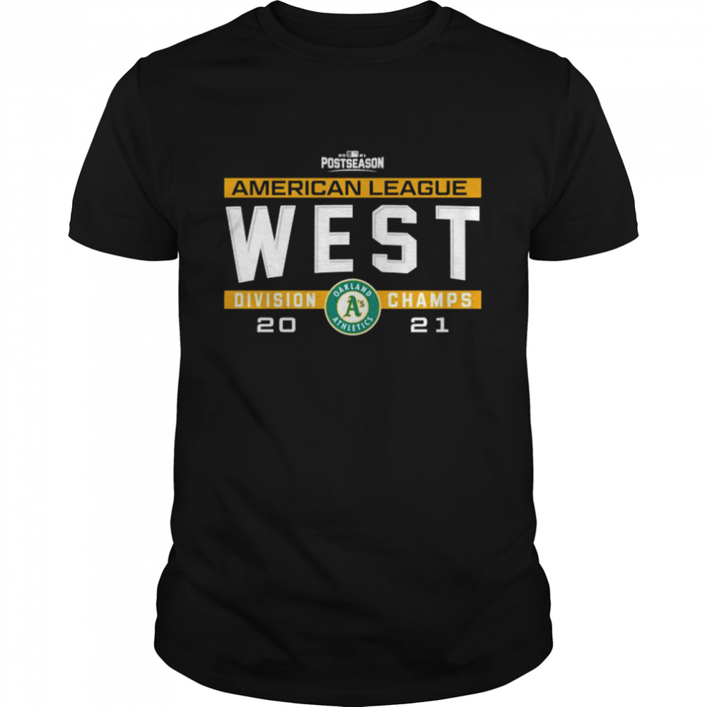 Oakland Athletics 2021 NL West division champs shirt