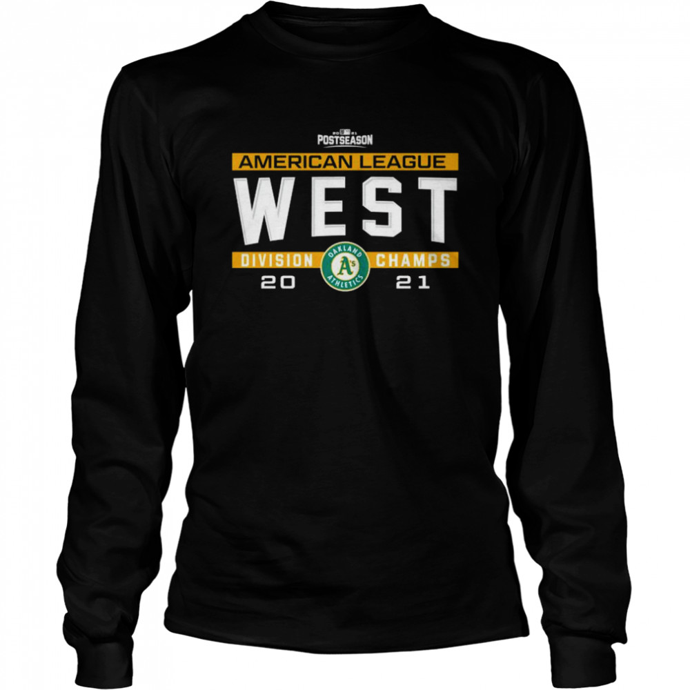Oakland Athletics 2021 NL West division champs shirt Long Sleeved T-shirt