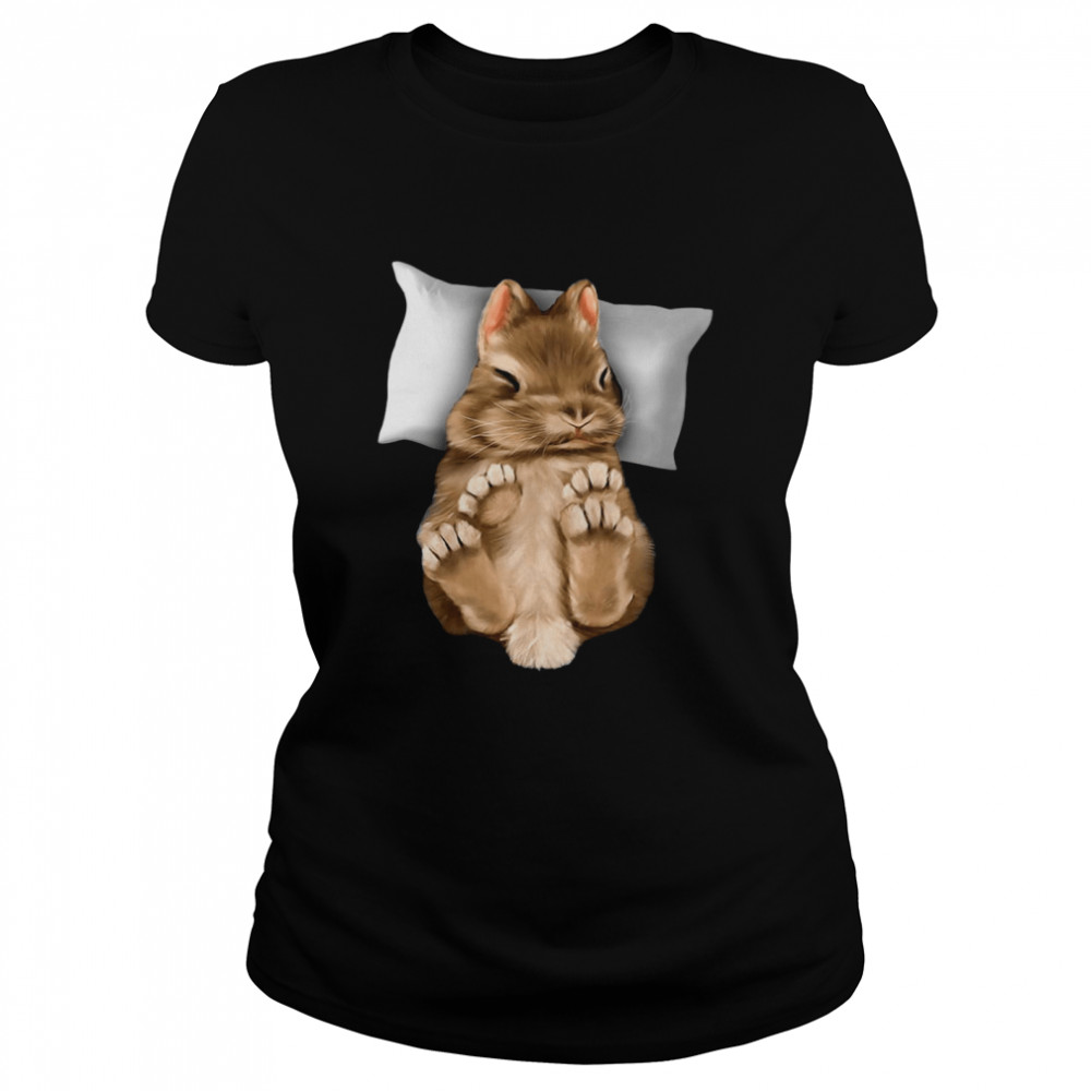 Rabbit sleep angle shirt Classic Women's T-shirt