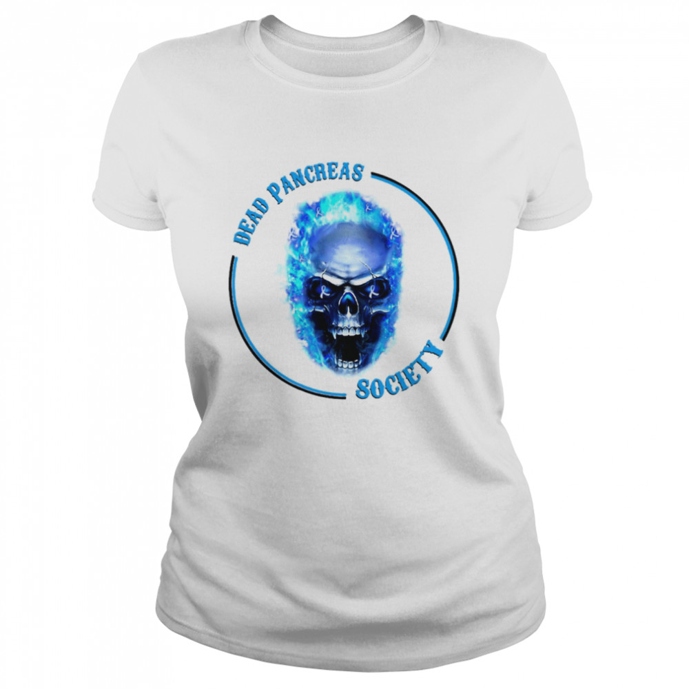 Skull Dead Pancreas Society Diabetes Awareness T-shirt Classic Women's T-shirt