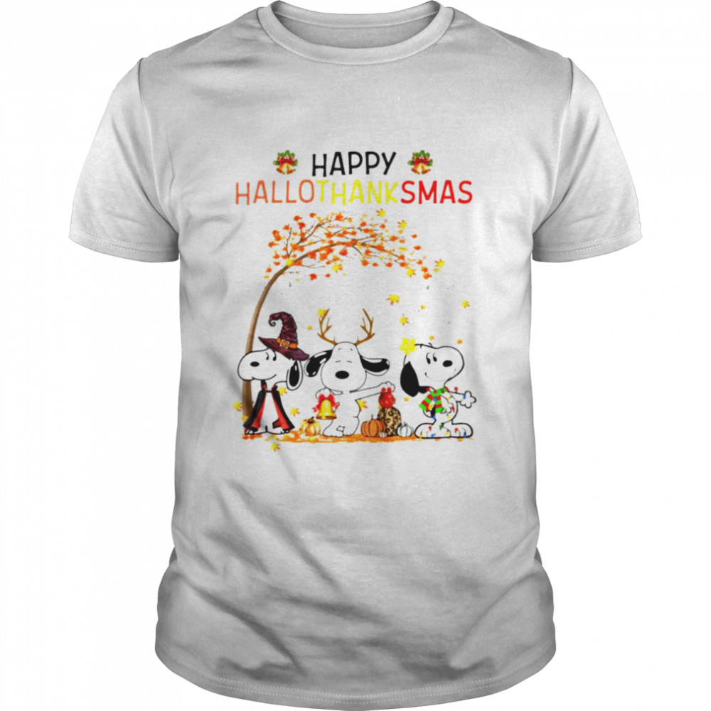 Snoopy Happy Hallothanksmas t-shirt