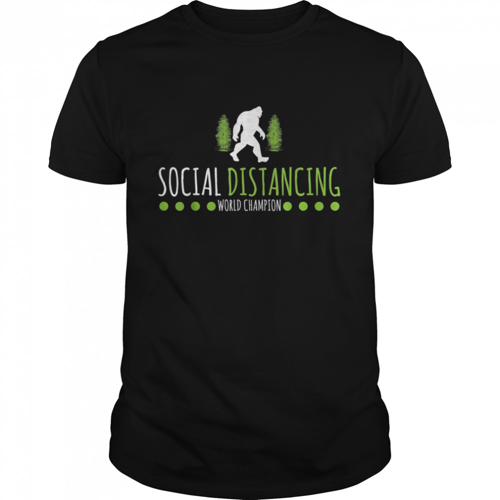 Social Distancing Weltmeister Big Foot Design Shirt