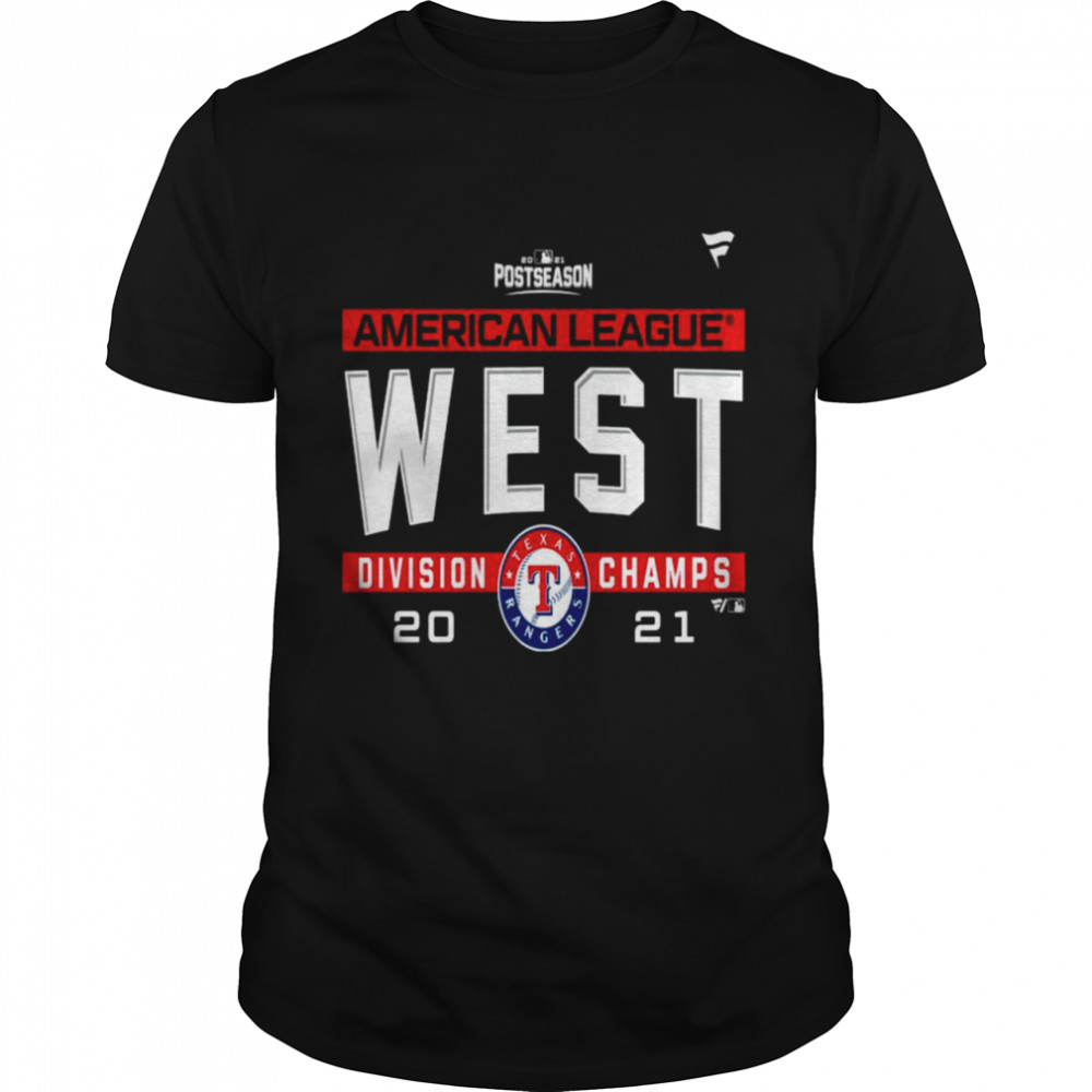 Texas Rangers American League AL West Division Champions 2021 sport shirt