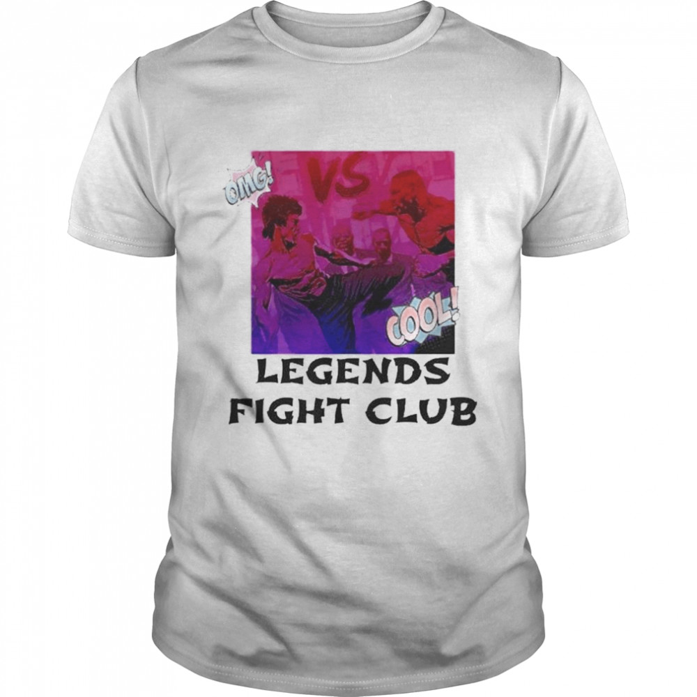 Bruce Lee vs Mike Tyson legends fight club shirt