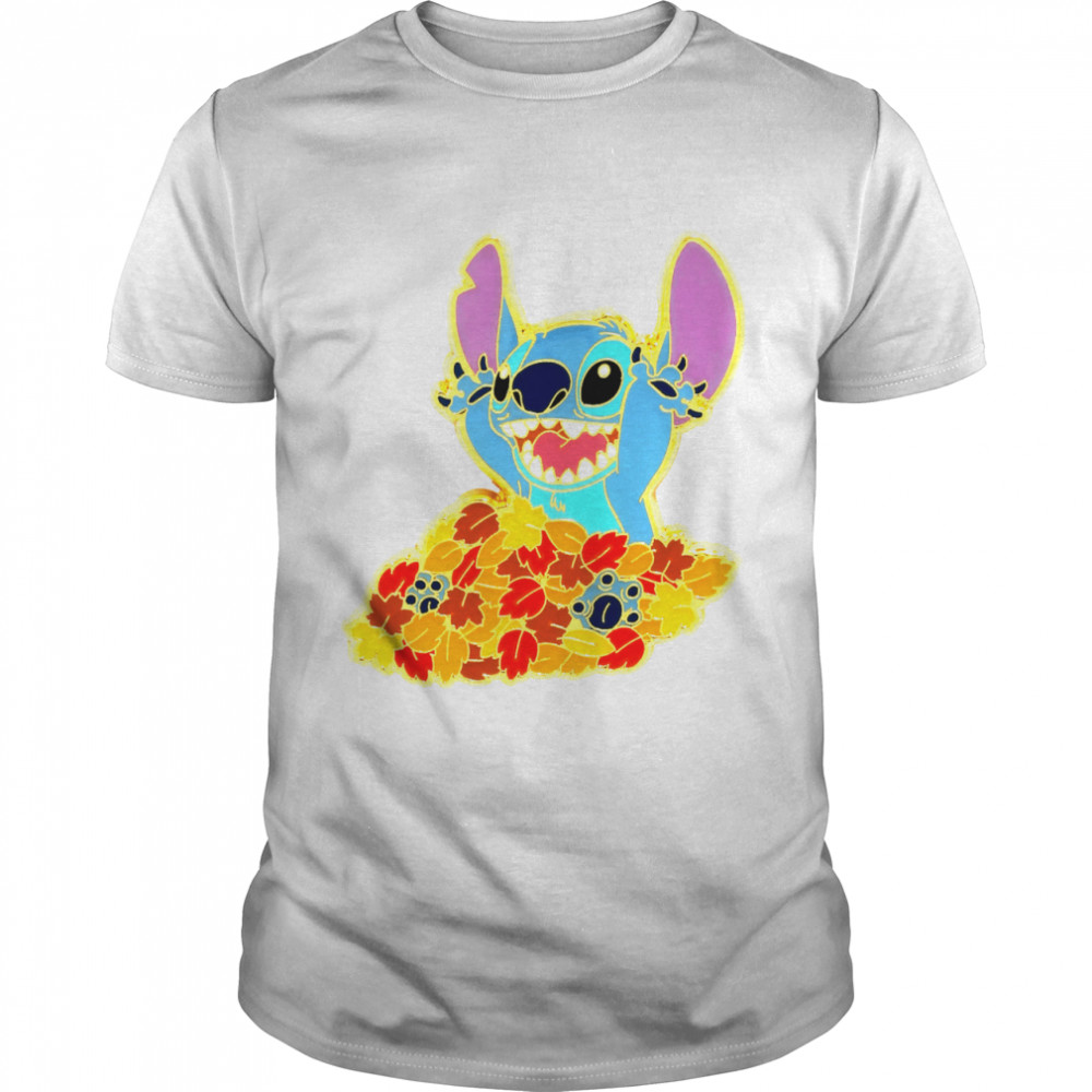 Disney Lilo & Stitch Autumn Leaves Stitch T-Shirt