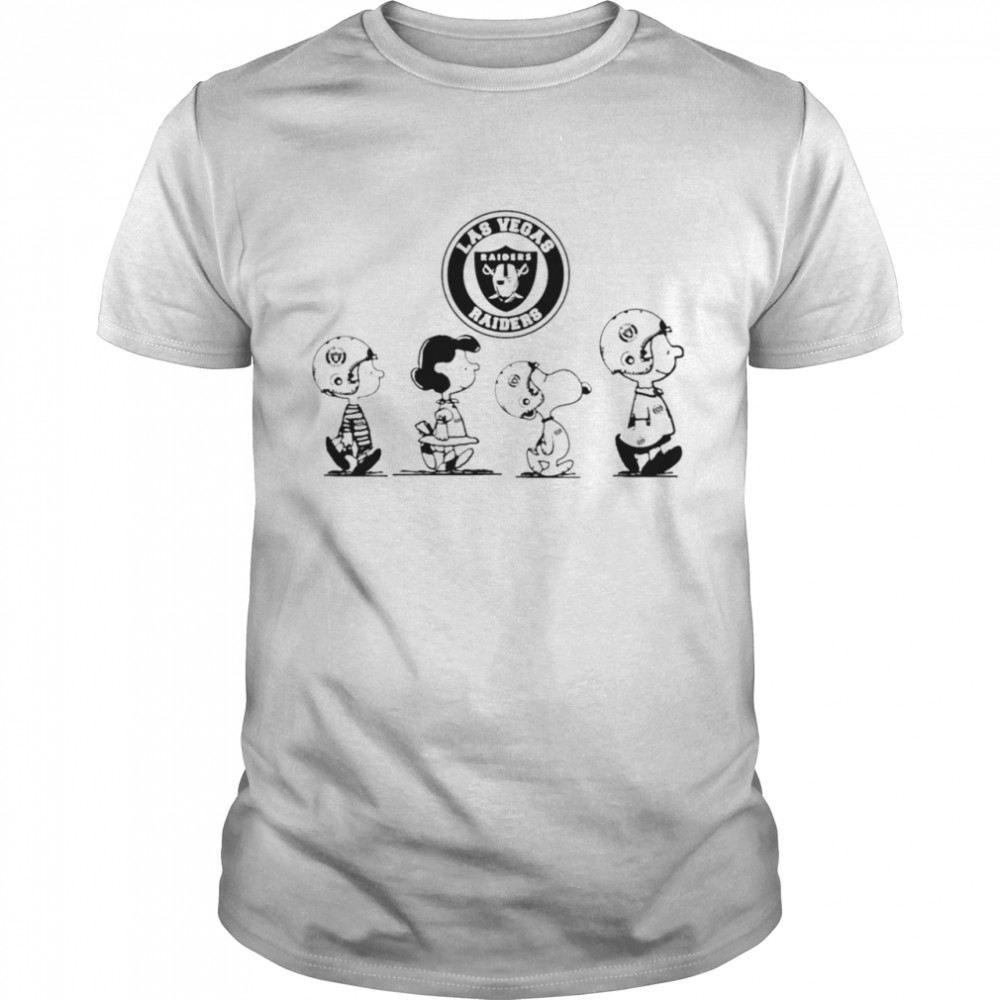 Peanuts Characters Las Vegas Raiders Football team t-shirt