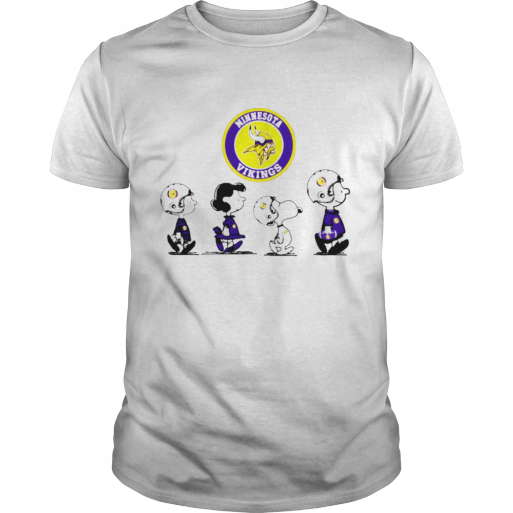 Peanuts Characters Minnesota Vikings Football team shirt