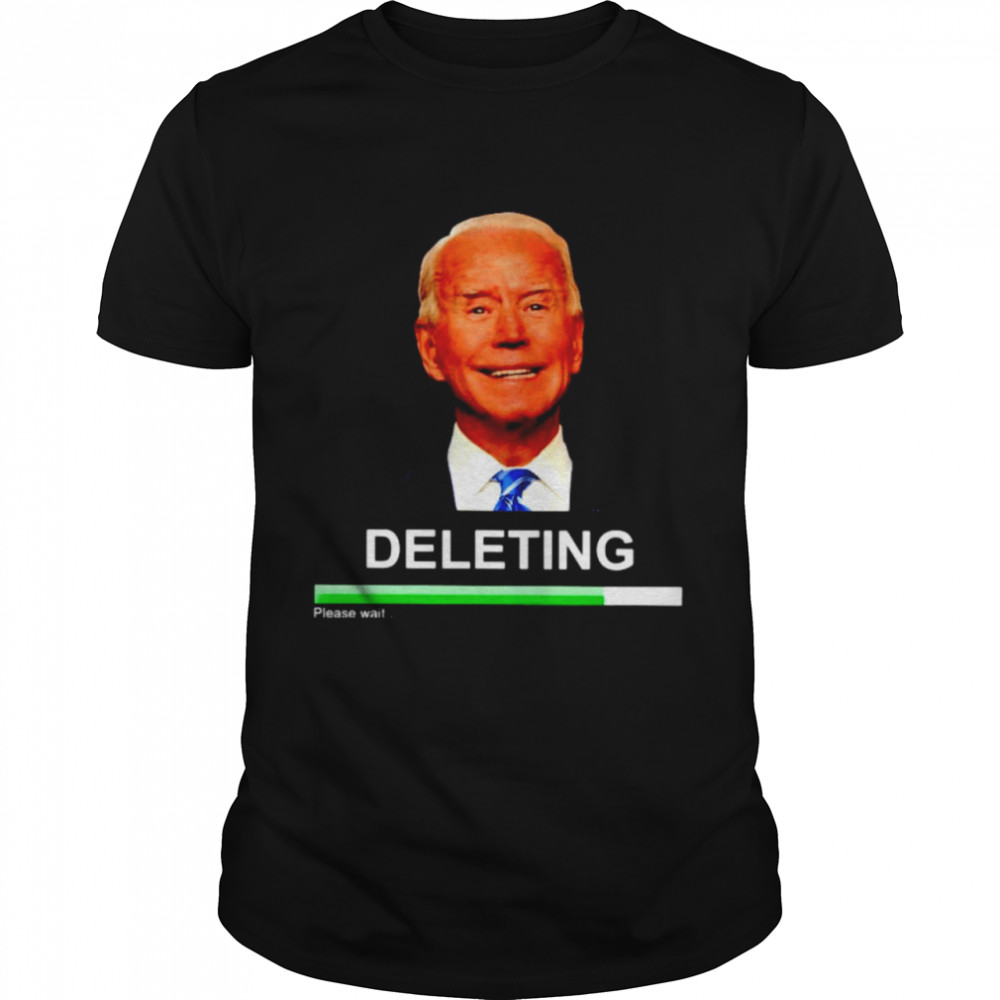 Biden deleting please wait shirt Classic Men's T-shirt