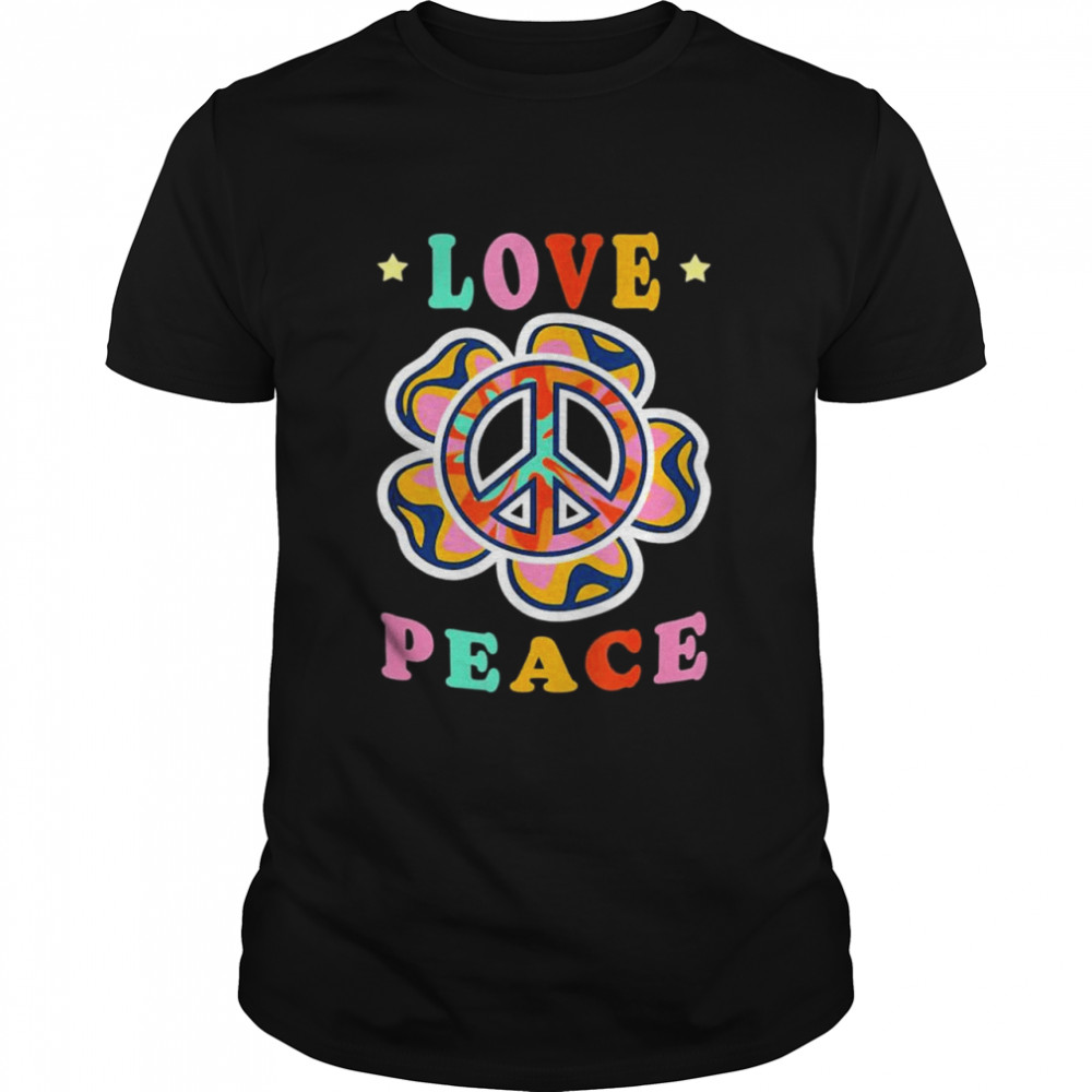 Flower Love Peace Hippie Costume 60s 70s shirt Classic Men's T-shirt