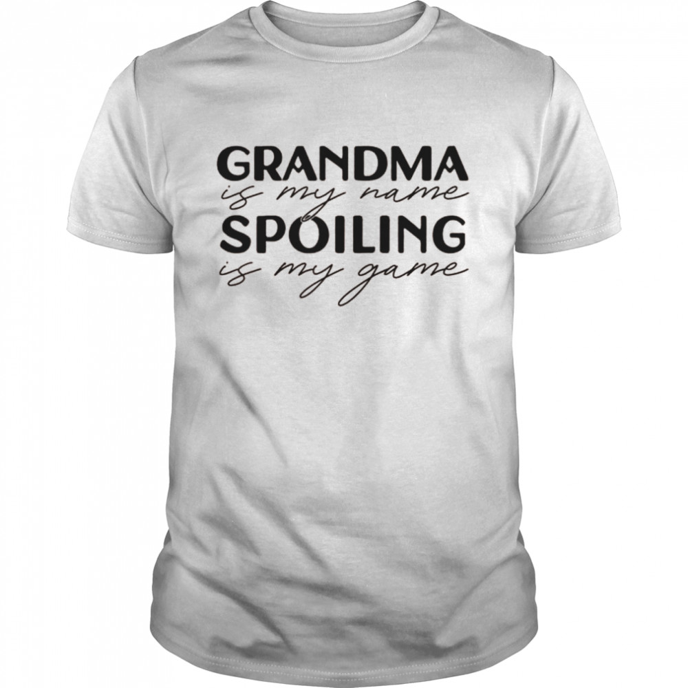 GRANDMA is my name SPOILING is my game lustige Oma Meme Raglan Shirt