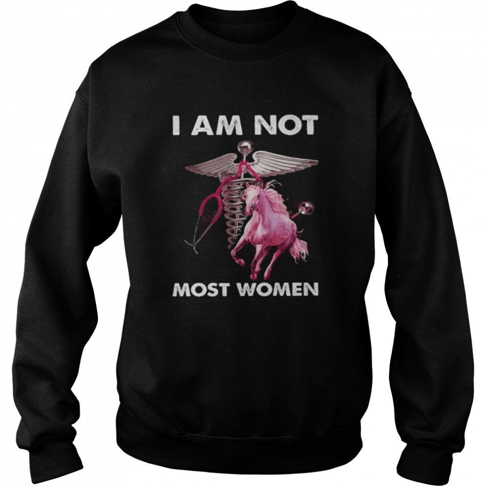 horse and Nurse I am not Most Women American flag shirt Unisex Sweatshirt