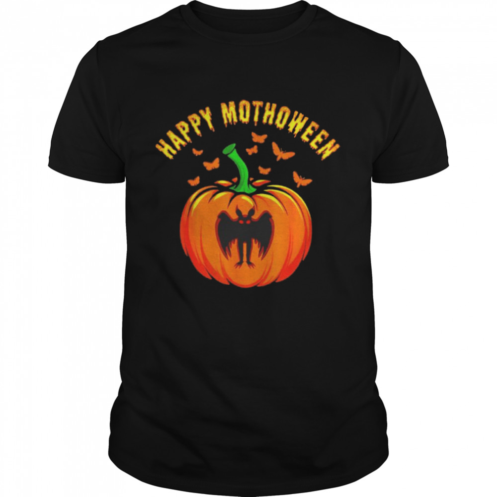 Mothman pumpkin happy Mothoween shirt