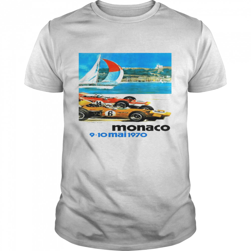 1970 Monaco Grand Prix racing sport shirt