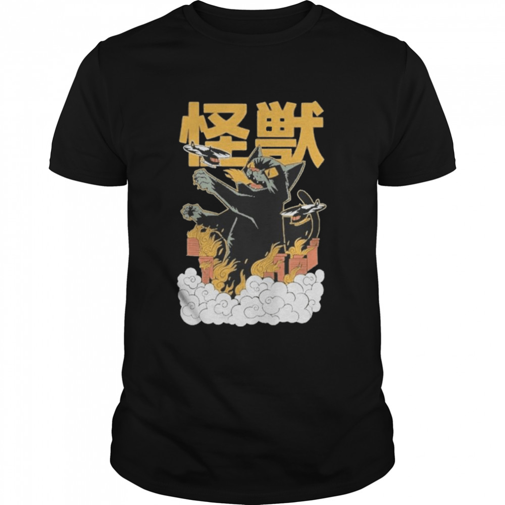 KAIjU BLACK CAT Anime Tokyo shirt