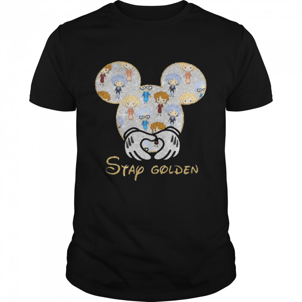 mickey Mouse Stay Golden Girl Diamond shirt