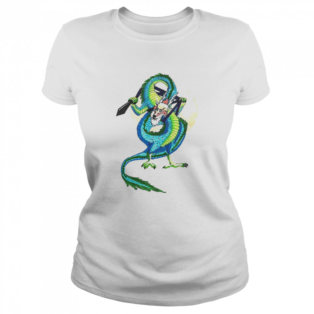 Ropedart Eastern Asian Dragon T-shirt Classic Women's T-shirt
