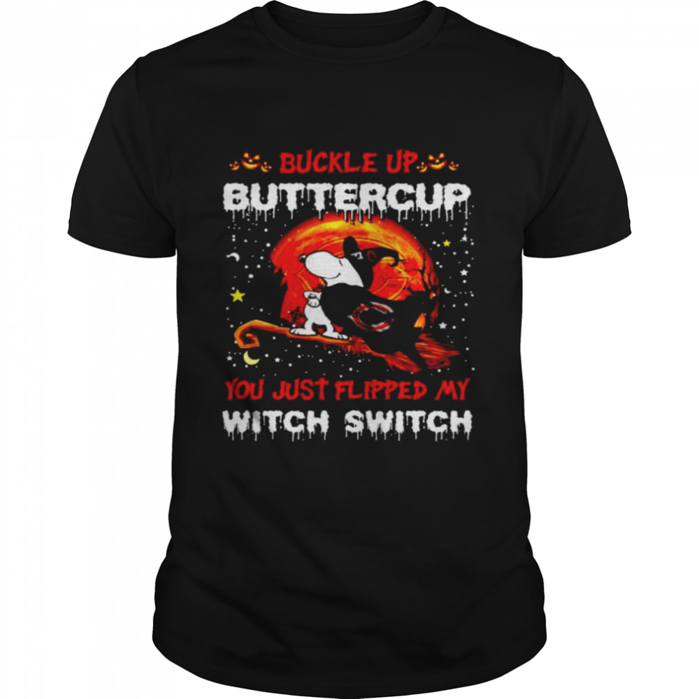 Snoopy Bears buckle up buttercup you just flipped Halloween shirt