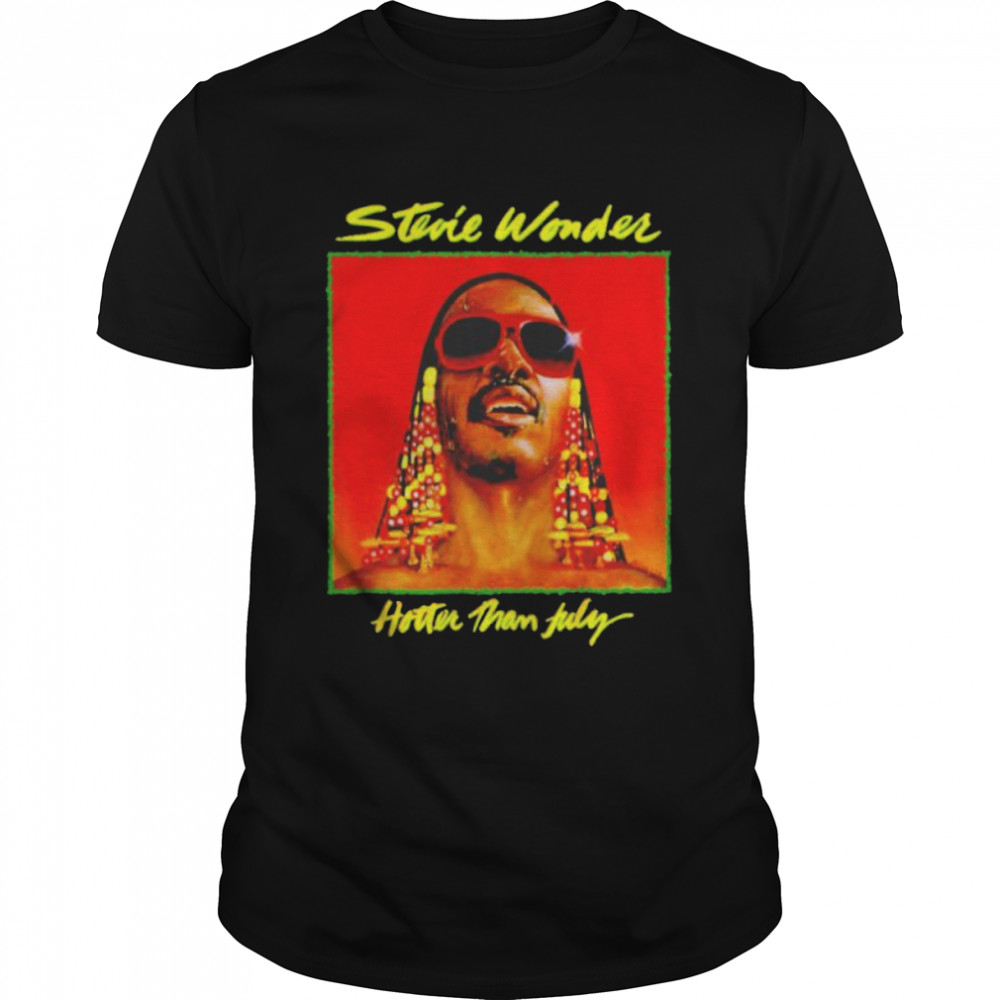 Stevie Wonder hotter than july shirt