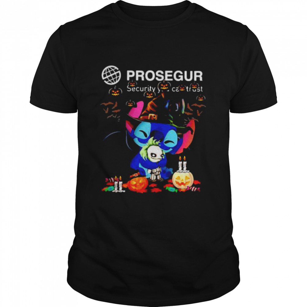 Stitch Prosegur hug pumpet happy Halloween shirt