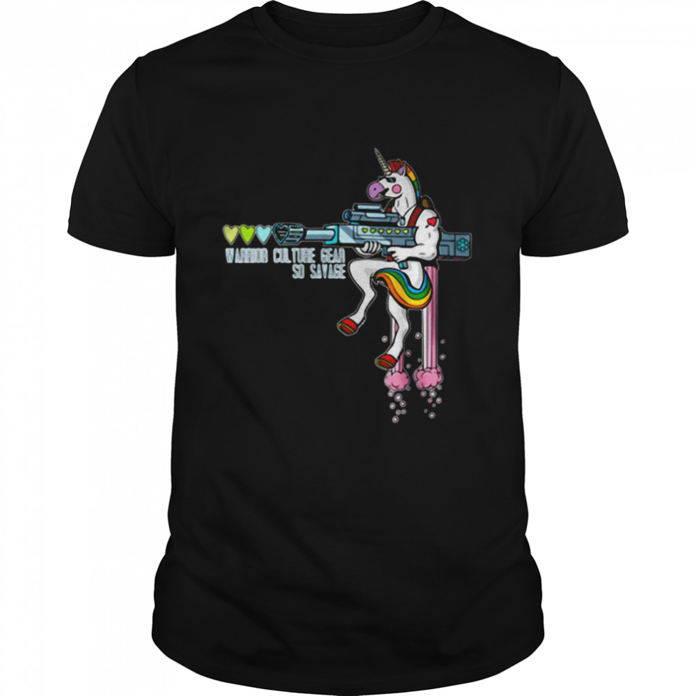 Unicorn Warrior Culture Gear So Savage T-shirt