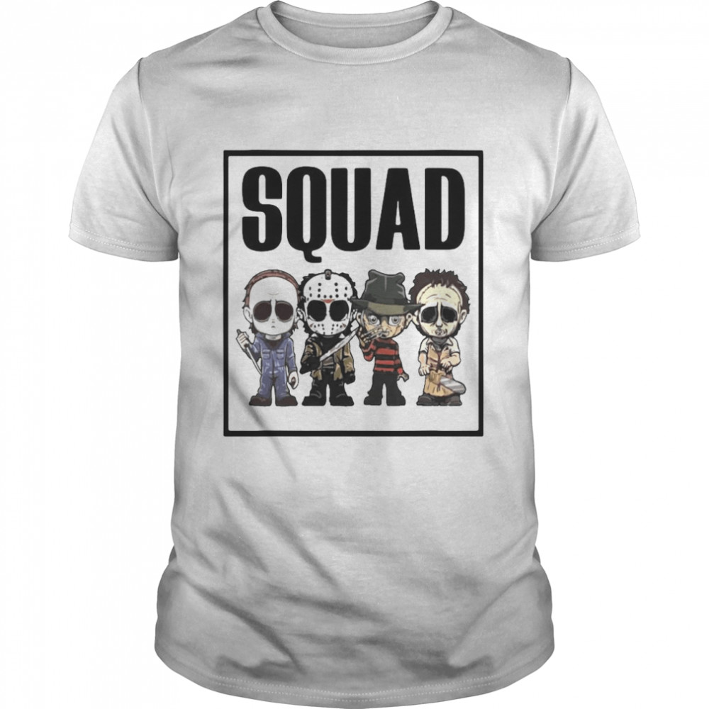 Horror Movies Characters Chibi Squad Halloween Shirt