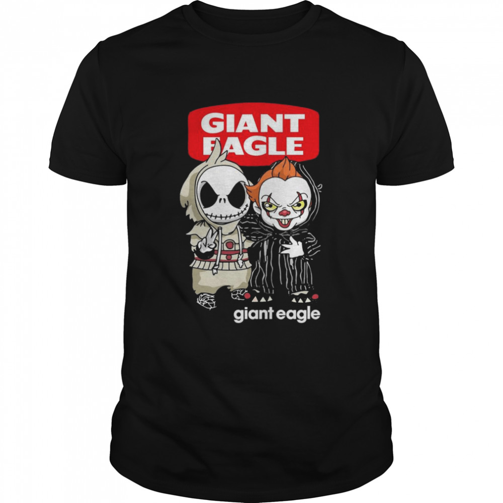 Baby Jack Skeleton and Baby Pennywise Giant Eagle logo shirt