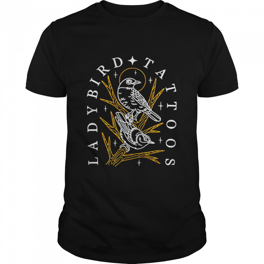 Gold Ladybird tattoos birds shirt