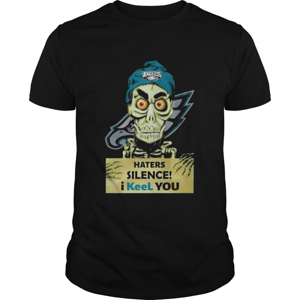 Jeff Dunham Hat Philadelphia Eagles logo haters silence I keel you shirt