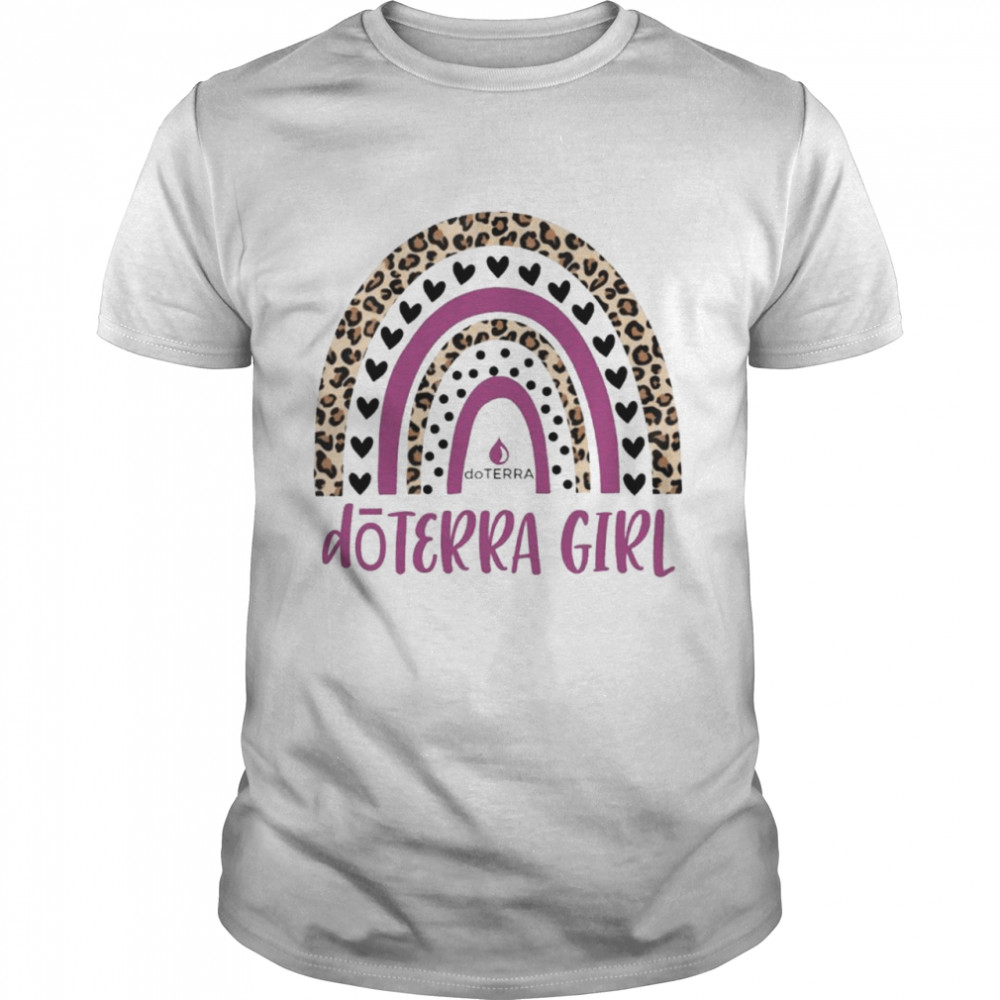 Leopard rainbow doterra girl shirt