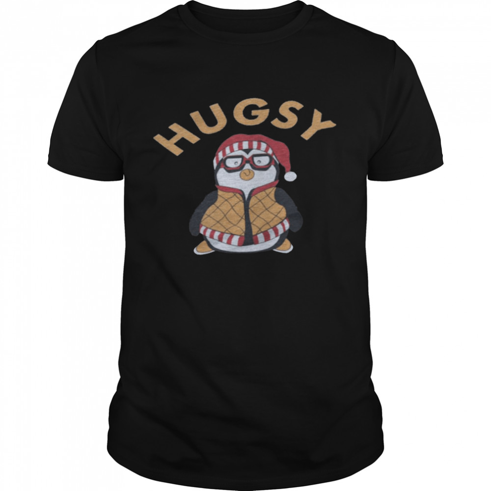 Penguin santa hugsy christmas shirt