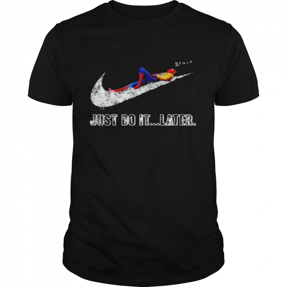 Spider Man listen music just do it later shirt