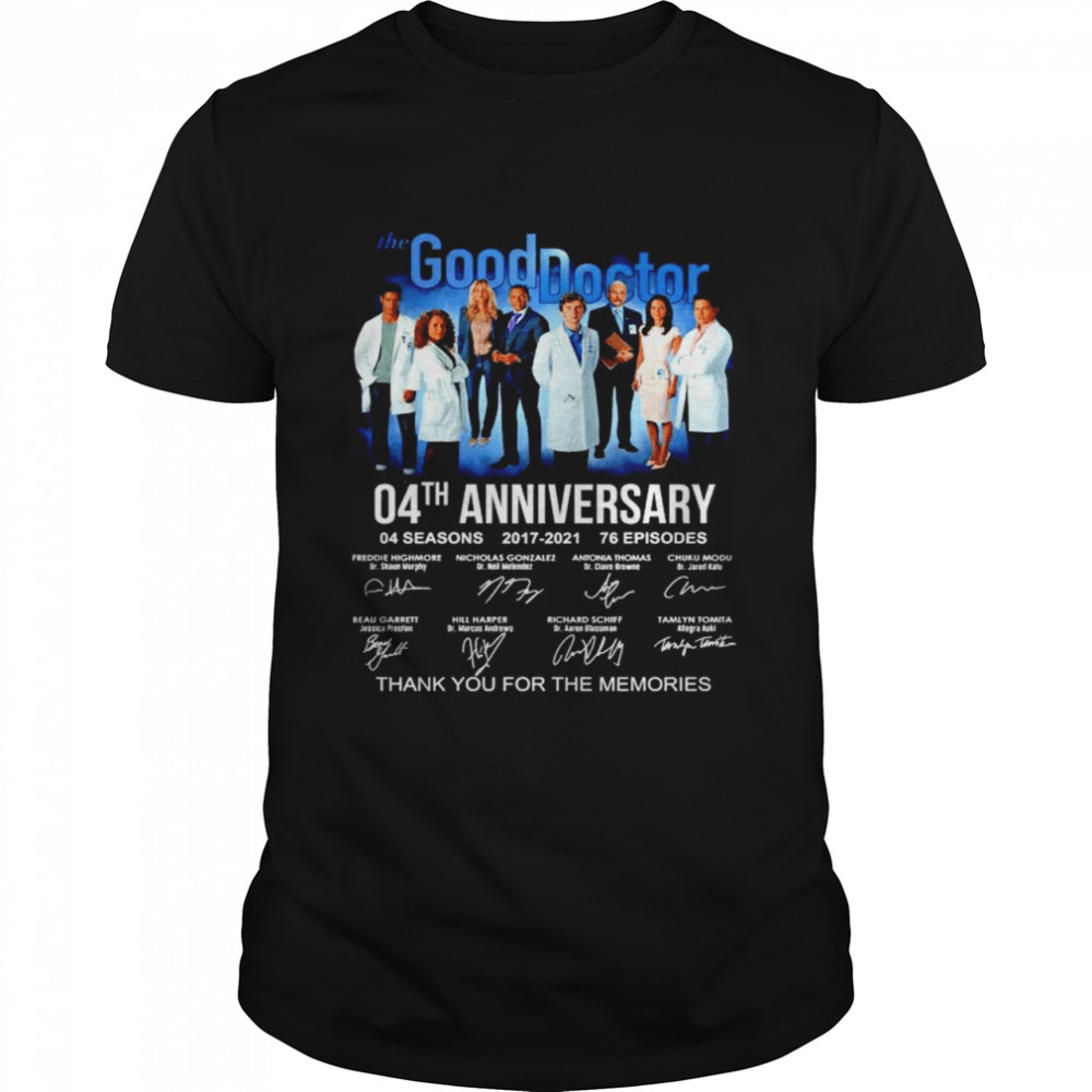 The Good Doctor 04th anniversary thank you for the memories shirt