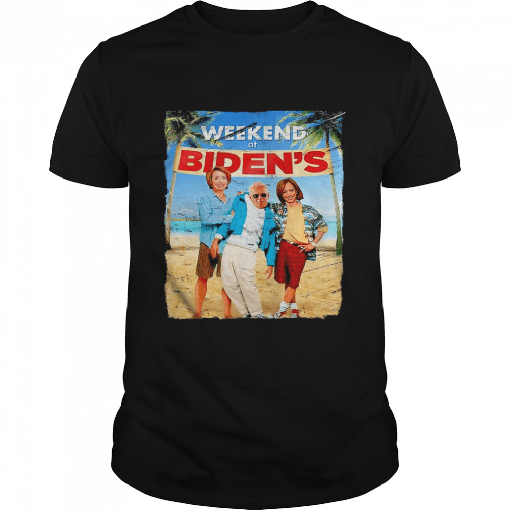 Weekend at Biden’s funny Joe Biden President Democrat on beach shirt