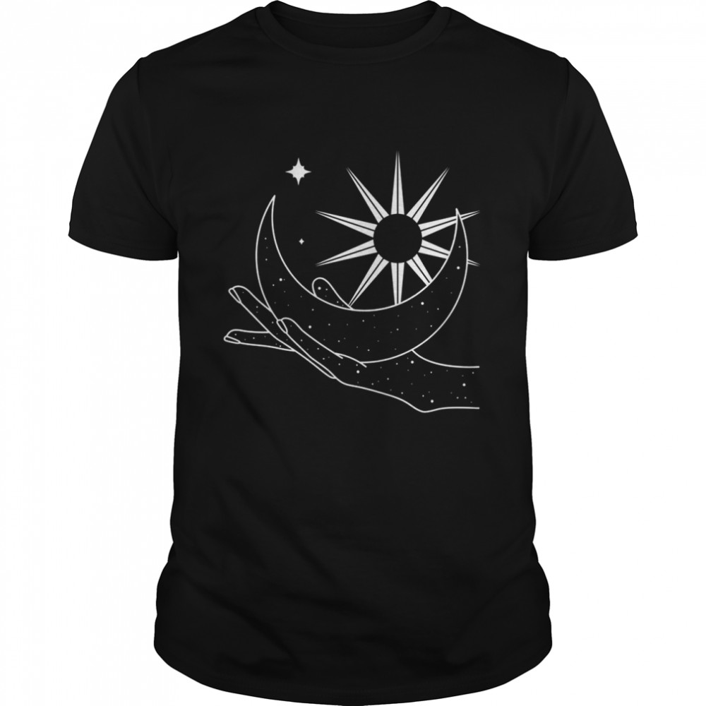 Alchemy Occult Gothic Cosmic Moon Sun Hand Shirt