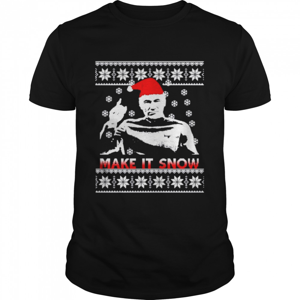 Captain Picard make it snow Christmas shirt