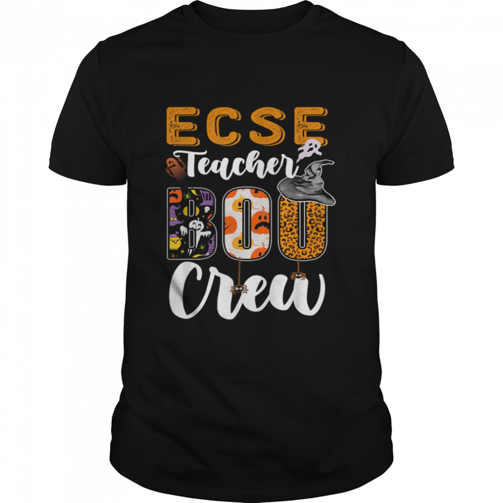 ECSE Teacher Boo Crew Funny Halloween Matching Costume T-Shirt
