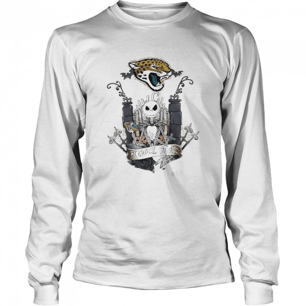 Jack Skellington the nightmare Jacksonville Jaguars shirt Long Sleeved T-shirt