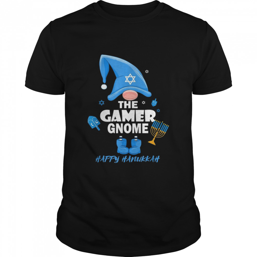 The Gamer Gnome Jewish Family Matching Happy Hanukkah Shirt