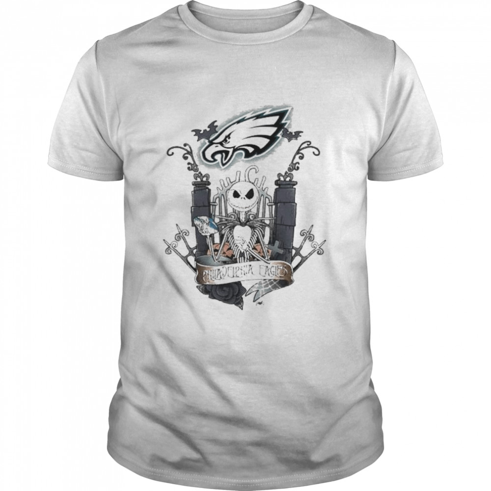 Jack Skellington the nightmare Philadelphia Eagles shirt