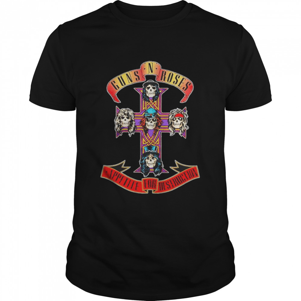 Guns N Roses appetite for destruction cross shirt