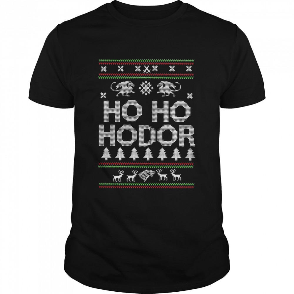 Ho ho Hodor Game Of Throne Ugly Xmas Christmas shirt