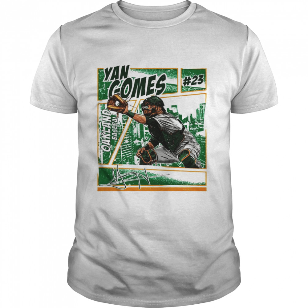 Oakland baseball Yan Gomes signature shirt