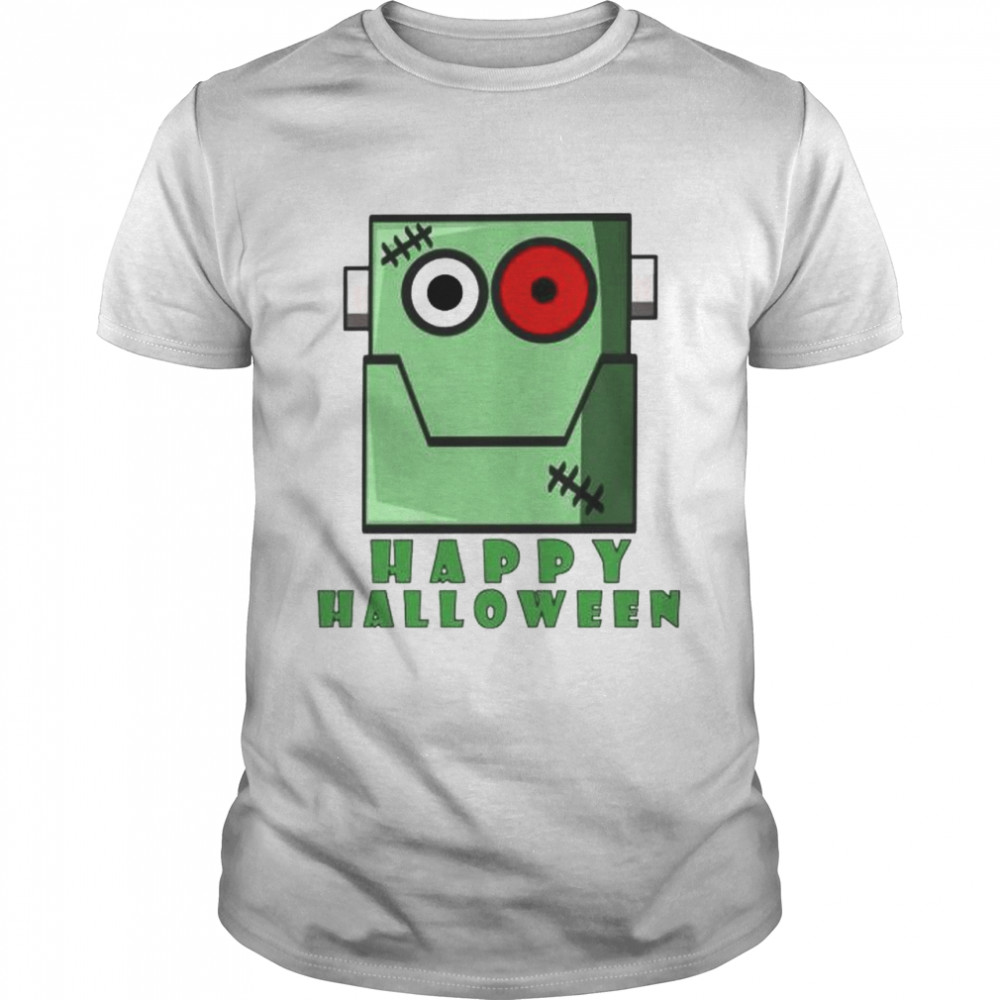 Top frankenstein happy Halloween shirt