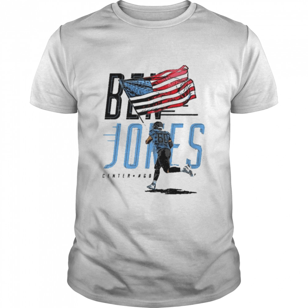 Ben Jones Center Go USA Flag Tennessee Football shirt