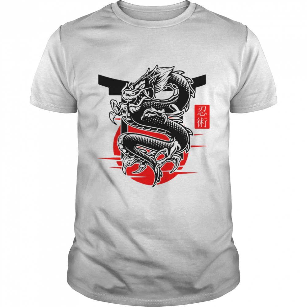 Japanese Dragon Ninjutsu Martial T-shirt