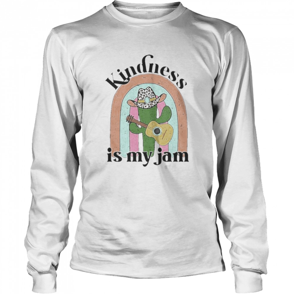 Kindness Is My Jam Rainbow  Long Sleeved T-shirt