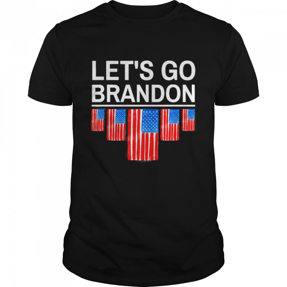 Lets go brandon Joe Biden chant impeach 46 us flag shirt